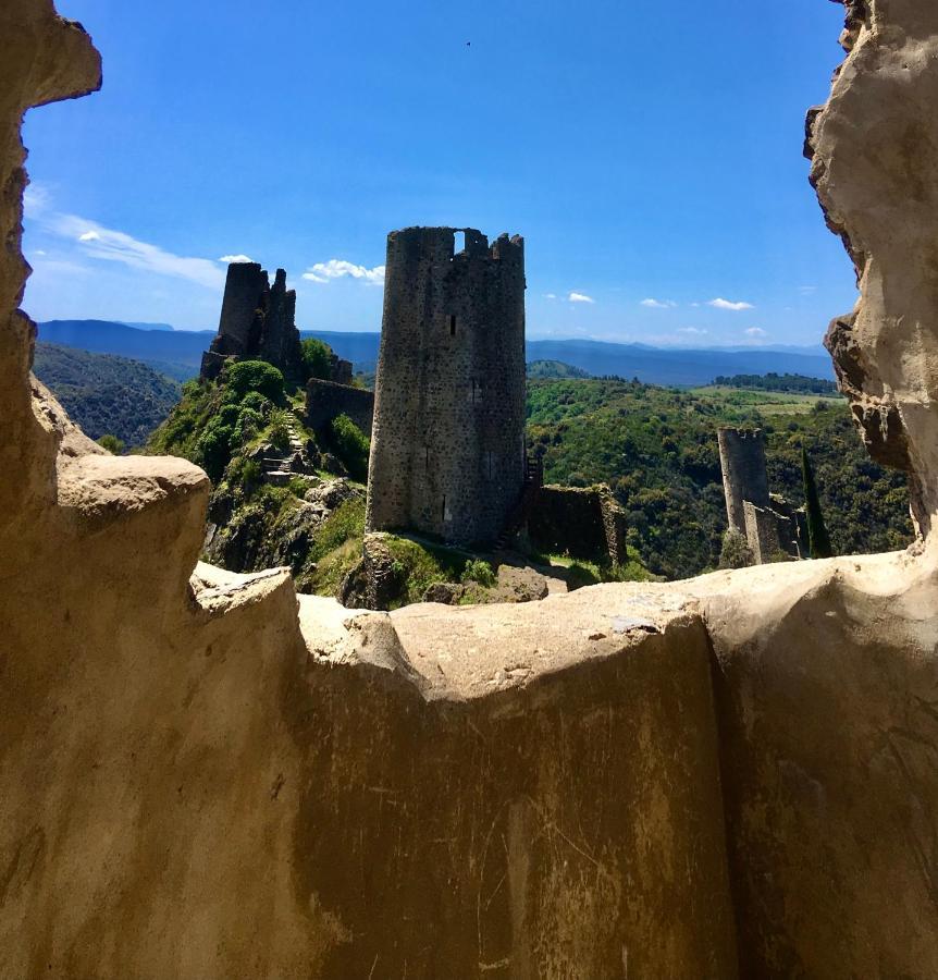 4 Star Cabaret Lastours 4 Chateaux Amazing Cathar Landmark Private Luxury 4 Star Air Conditioned Terrasse With Views 외부 사진